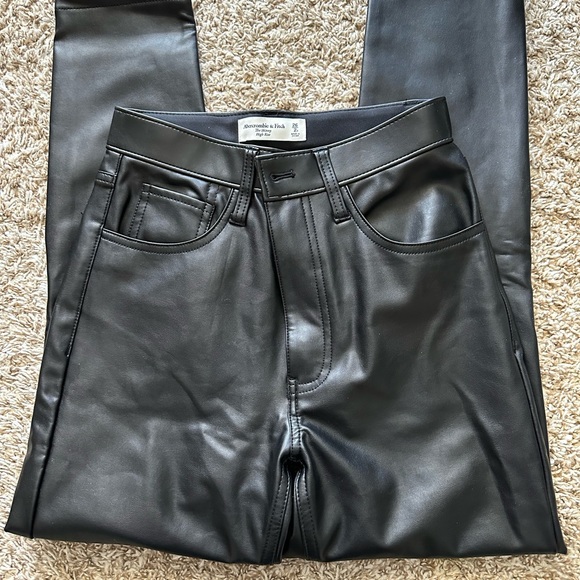 Abercrombie Leather Pants - Picture 2 of 3